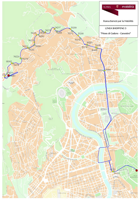 Linea  Shopping 3 -  Scarica Mappa in Formato PDF