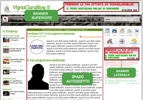 Spazi Pubblicitari VignaClaraBlog.it