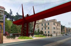 French Bridge: il ponte fra Vigna Clara e Collina Fleming ponte pedonale corso francia