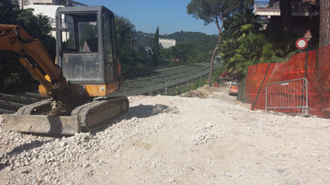 Lavori cantiere Olimpica