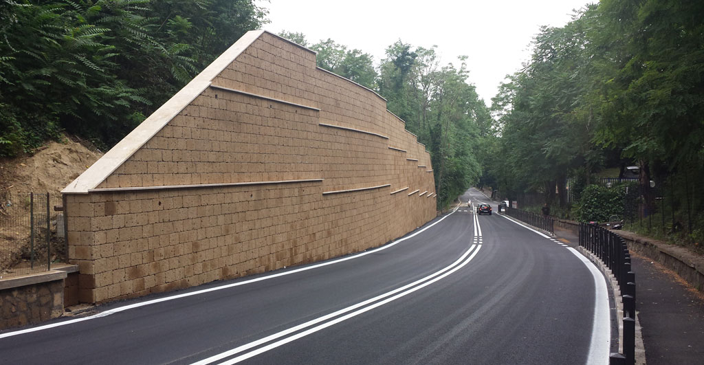 Muro contenimento Cassia Antica