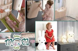 Da EasyMomLab il fasciatoio di byBOdesign e le lampade di MrMaria EasyMomLab Arredamento Nursery Vigna-Clara