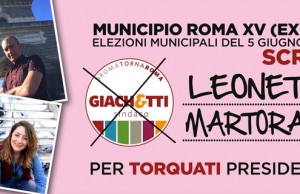 Leonetti Martorano al XV Municipio
