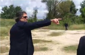 Blitz di Marchini nella discarica di Tor di Quinto marchini-baiardo