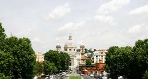 piazzale di ponte milvio campanari