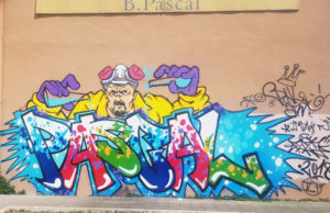 Labaro, il Pascal si rifà il look con i graffiti degli studenti graffiti Pascal