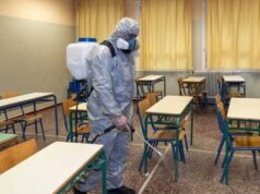 coronavirus sanificazione aula