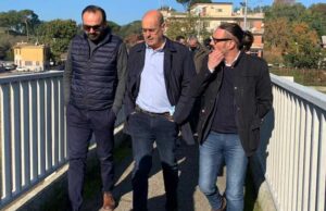 Prima Porta, risanata la marana. Sopralluogo di Zingaretti e Torquati alessandri-zingaretti-torquati