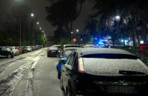 Roma all’alba sotto fiocchi di neve neve-roma