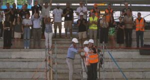 Europei-di-Nuoto-a-Roma.-Acqua-tra-le-statue-del-Pietrangeli