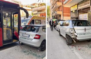 Bus contro auto, incidente in via Orti della Farnesina incidente via orti della farnesina