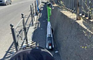 sosta selvaggia monopattini