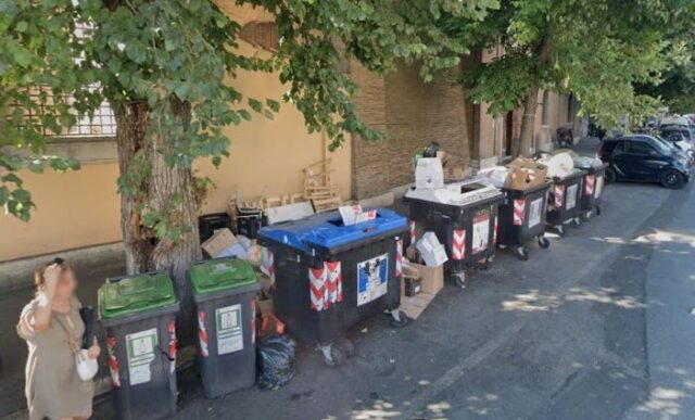 rifiuti via flaminia