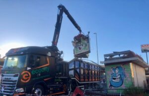 rimozione chiosco via flaminia a labaro