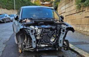 Cannibalizzata per la seconda volta in via della Farnesina via della farnesina