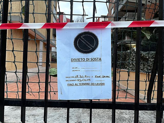 divieto sosta lavori stradali