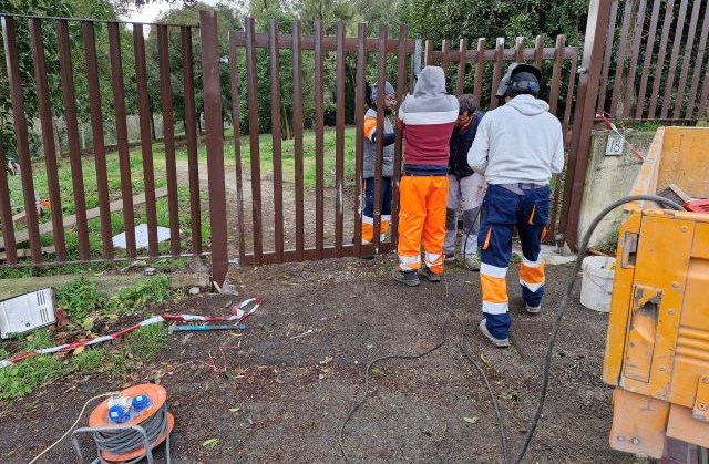 lavori parco via barbarano romano