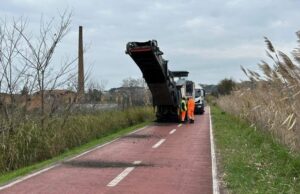 Al via la riqualificazione della ciclabile Ponte Milvio-Castel Giubileo rifacimento pista ciclabile