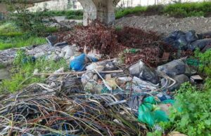 discarica di cavi stazione La Celsa