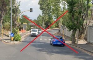 cassia-antica chiusa per lavori