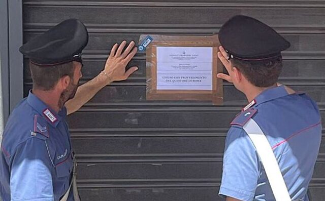 sospensione licenza due bar