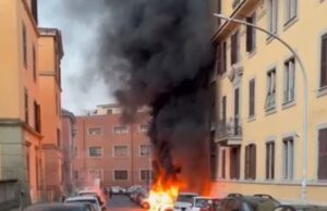 incendio via dei duchi di castro