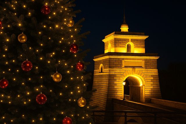 albero natale ponte milvio