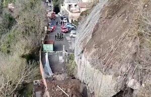 frana isola farnese vista dal drone