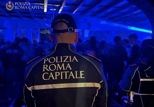 polizia locale roma discoteca abusiva