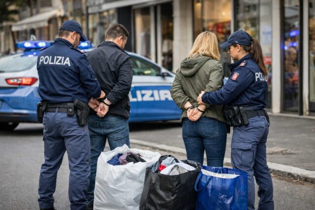 polizia arresta coppia polizia arresta coppia