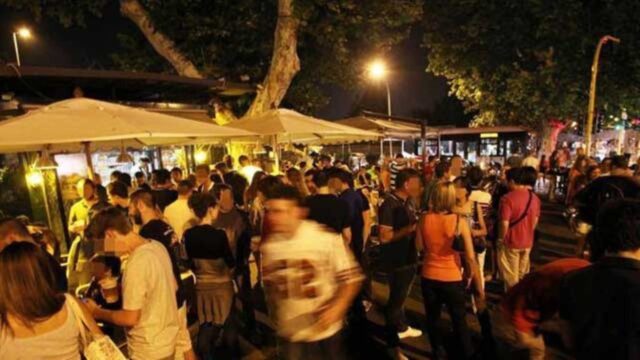 movida notturna Ponte Milvio immagine di repertorio