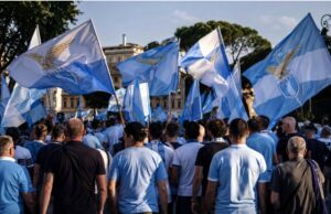 corteo laziali - foto d'archivio